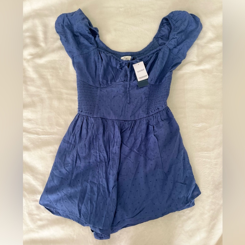 Hollister Dotted Mini Romper Dress